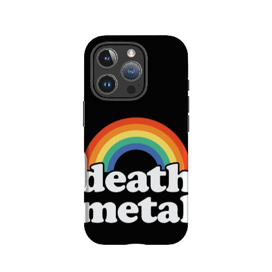 Funny Death Metal Design: Rainbow Riot IPhone Cases