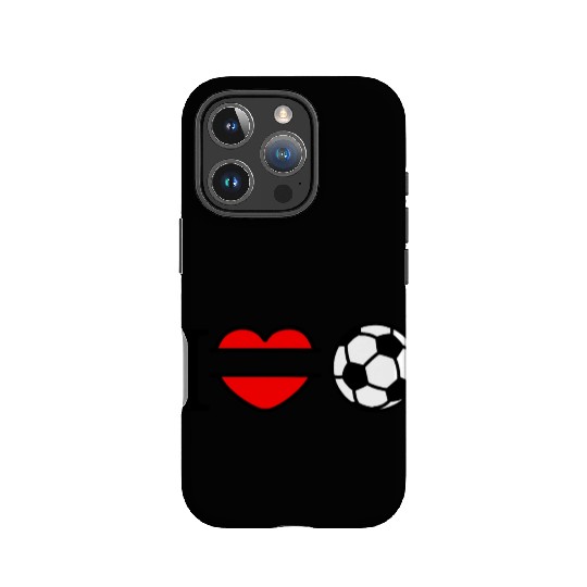 Monogram logo soccer heart IPhone Cases