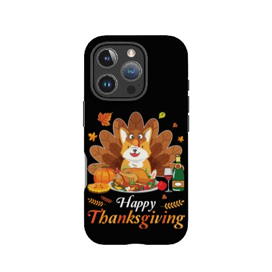 Corgi Turkey Costume Wine Pie Pumpkin Happy IPhone Cases