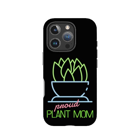 Proud Plant Mom Neon Style IPhone Cases