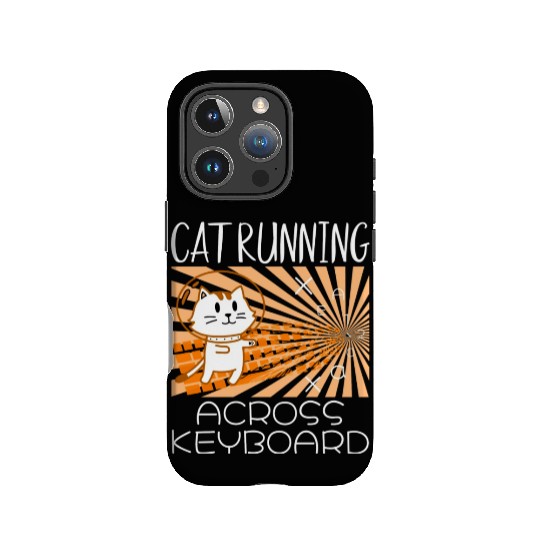 Cat Running Keyboard Across The Space Cat Riding IPhone Cases