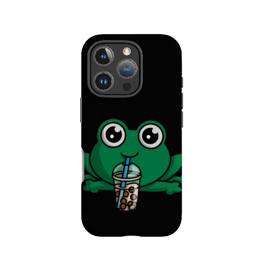 Bubble Boba Tea Drink Frog Cute Anime Kawaii Toad IPhone Cases