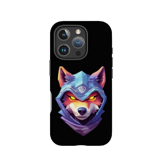 Hooded Alpha Wolf Ninja: Leader of the Night IPhone Cases