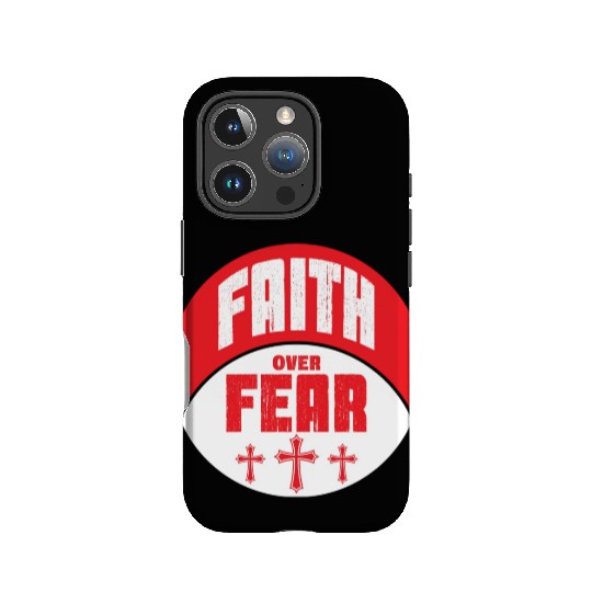 Faith Over Fear Love Jesus Christian Christmas IPhone Cases
