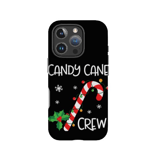 Candy Cane Crew Funny Christmas Lights Xmas Gift IPhone Cases