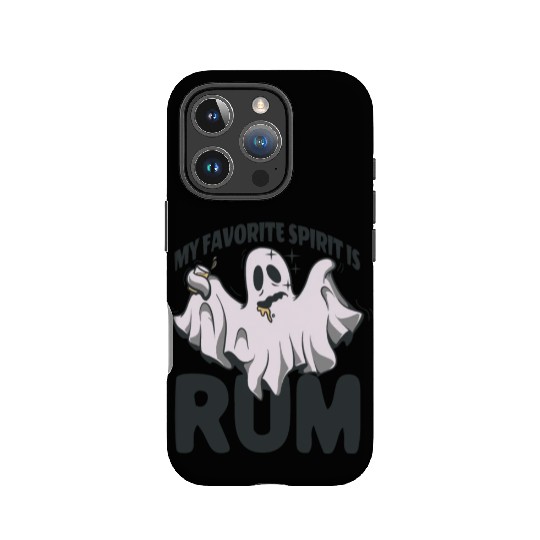 My Favorite Spirit Is Rum Halloween Rum Ghost IPhone Cases