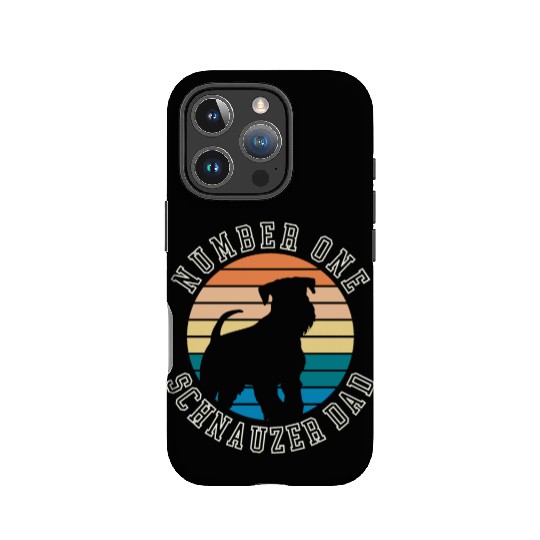 Number One Schnauzer Dad IPhone Cases