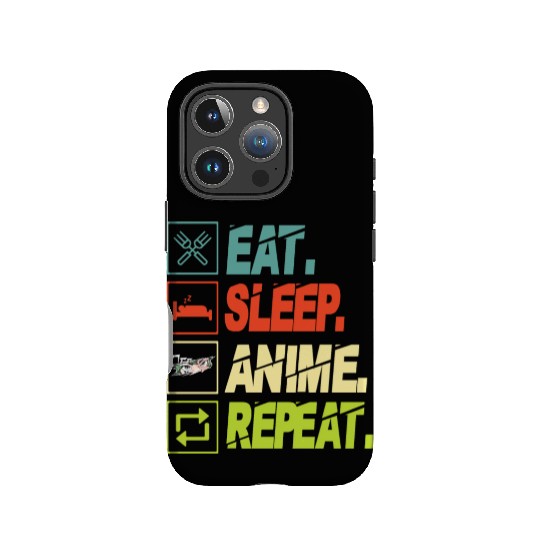 Eat Sleep Anime Repeat Ramen Kawaii Japanese Manga IPhone Cases