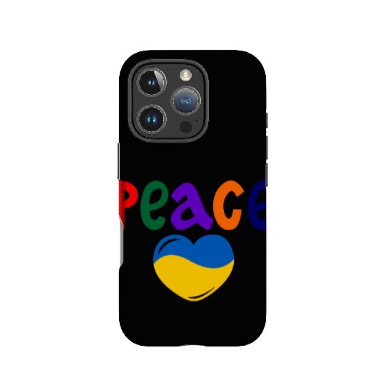Heart peace ukraine colors Peace IPhone Cases