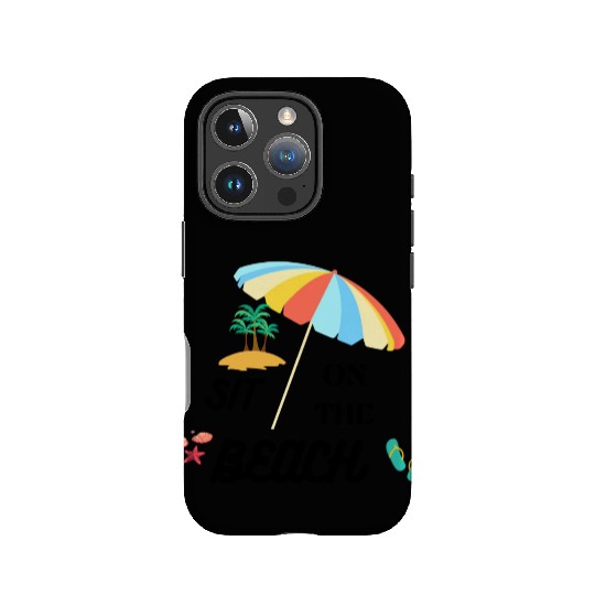 Assis sur la Plage : 'Sit on the Beach' IPhone Cases