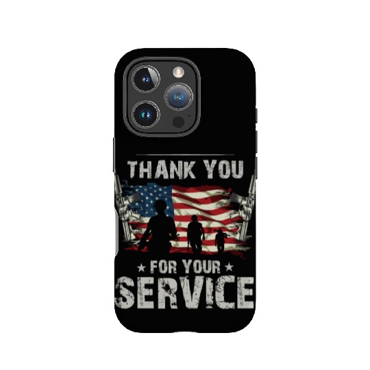 Thank You For Your Service US Flag Veterans Day IPhone Cases