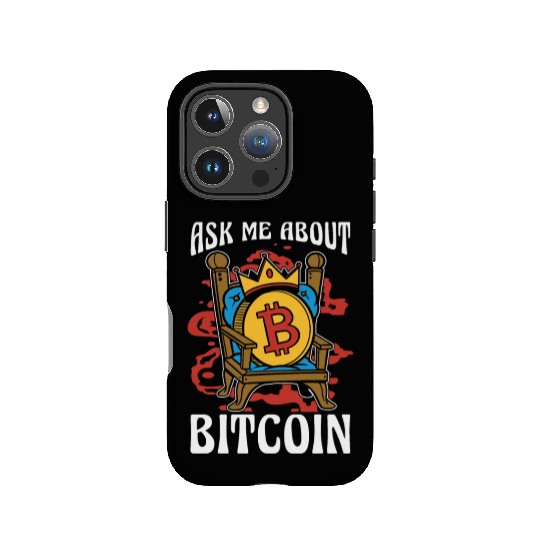 Cryptocurrency Ask Me About Bitcoin Stock Market IPhone Cases
