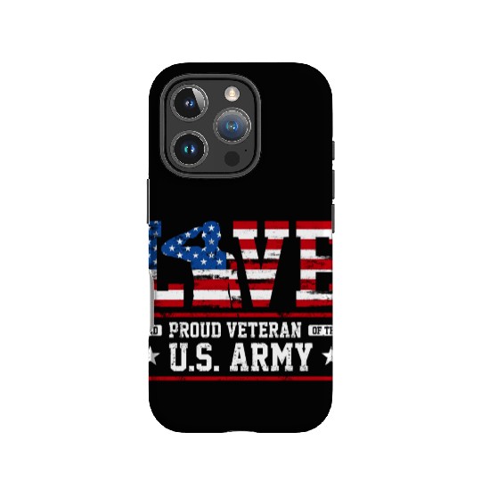 Love And Proud Us Army Veteran IPhone Cases