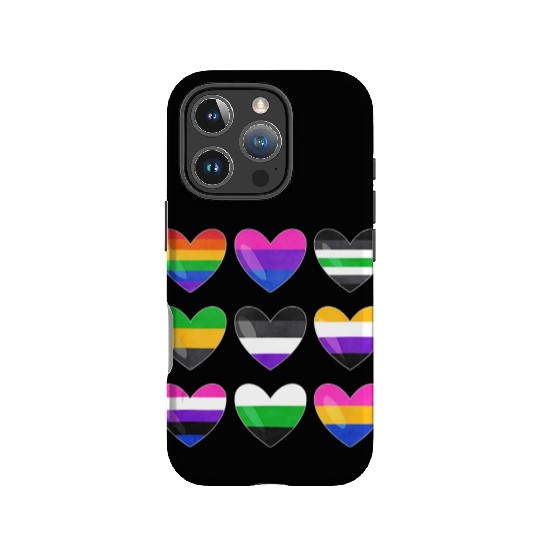 Lesbian And Gay Flag LGBTQ LGBT Rainbow Heart IPhone Cases