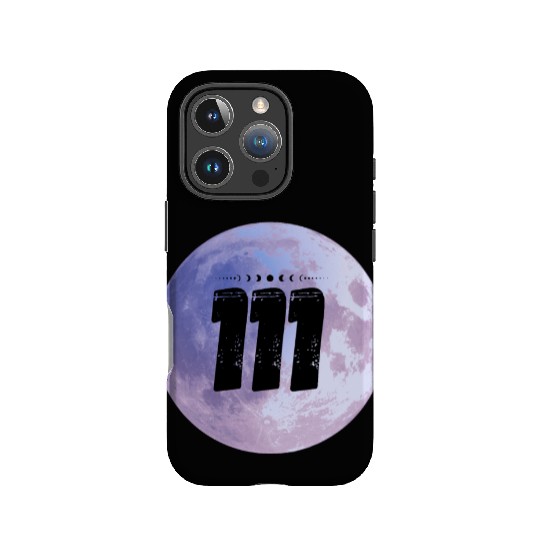 Purple Moon Angel Numbers 111 IPhone Cases