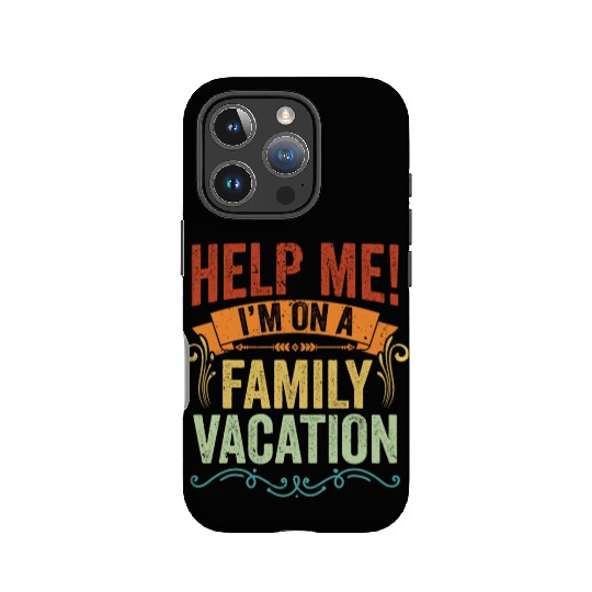 Help Me I m On A Family Vacation Vintage Vacation IPhone Cases