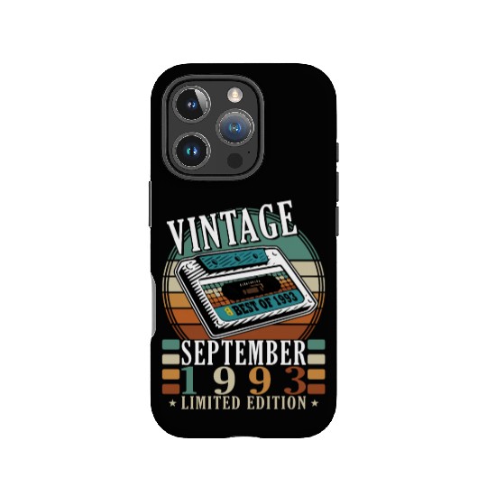 september 1993 Anniversary september 1993 septembe IPhone Cases