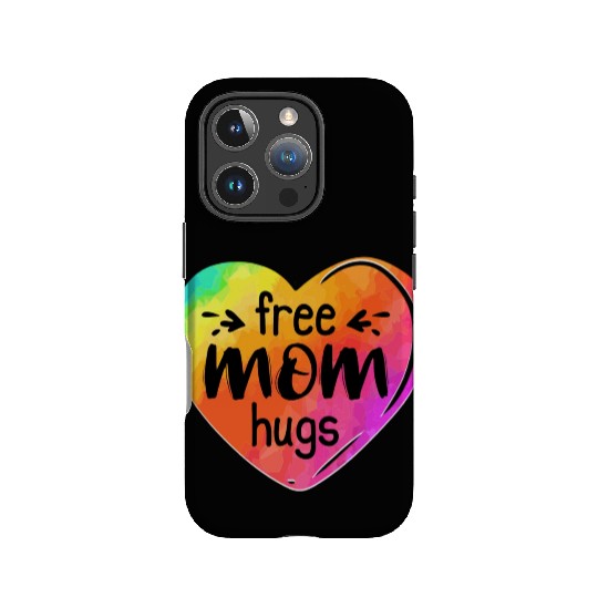 LGBTQIA LGBT Free Mom Hugs Rainbow Heart Gay Pride IPhone Cases