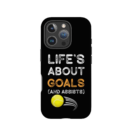 Life's About Goals And Assists Tennis For Dad IPhone Cases