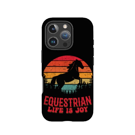 Equestrian Life Is Joy Horseback Riding Girl IPhone Cases