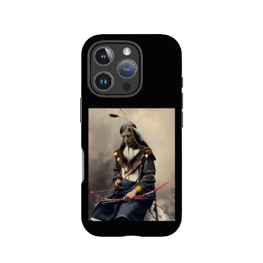 Native American Chief Bone Necklace With Bow Arrow IPhone Cases