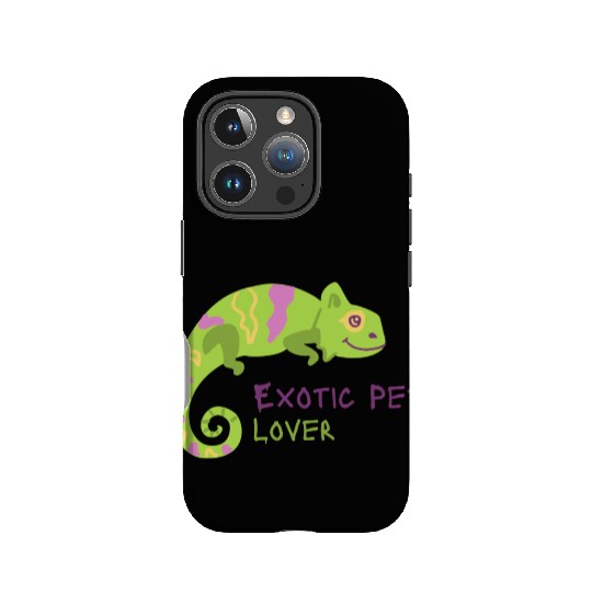 Green Chameleon Lizard Exotic Pet Lover IPhone Cases