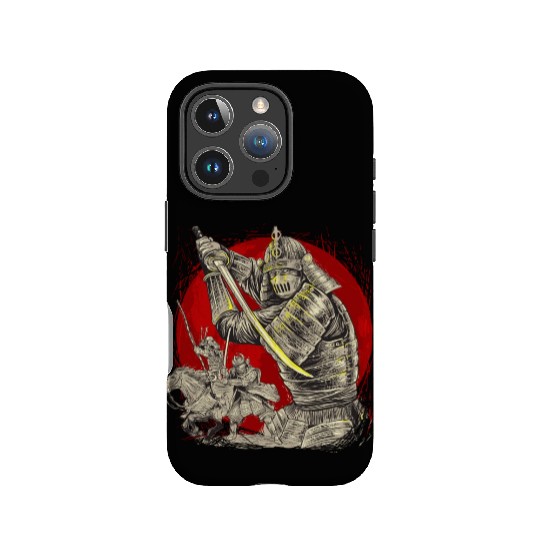 Samurai Silhouette: Duel Under the Crimson Moon IPhone Cases