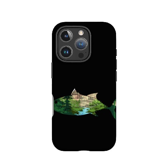 Fishing nature trees mountains fishing gift fish IPhone Cases
