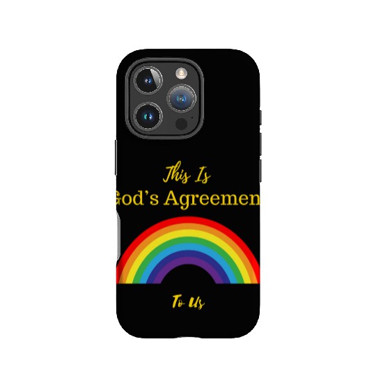 This is God's Agreement to us Gold IPhone Cases