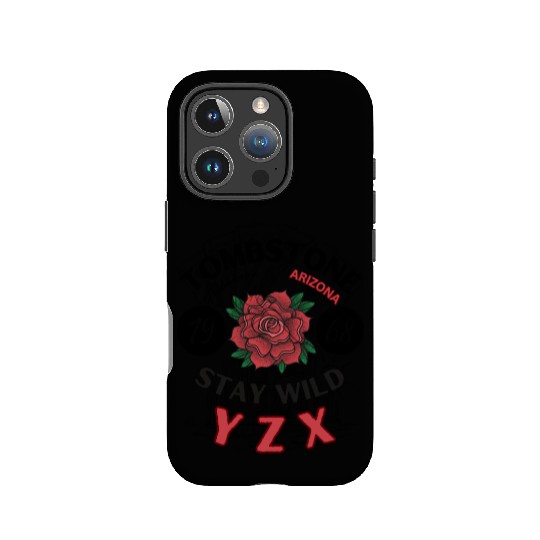 Tombstone Arizonna red rose IPhone Cases