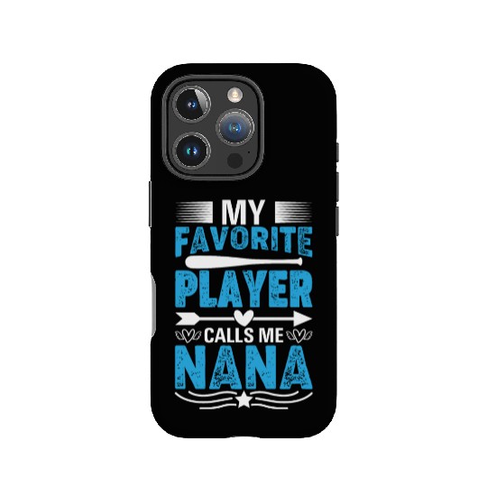 My Favorite Player Calls Me Nana Baseball Heart Cu IPhone Cases