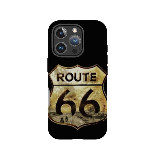 Route 66 trip with motorcycle IPhone Cases
