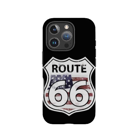Route 66 - American Flag IPhone Cases
