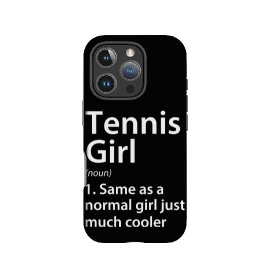 Tennis Girl Definition IPhone Cases