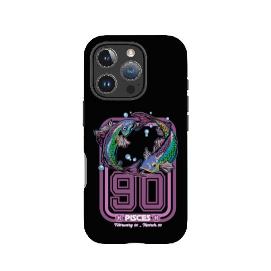 Pisces Born in 1990 Zodiac star sign horoscope Ast IPhone Cases