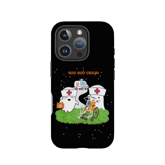 Funny Halloween Boo Boo Crew Ghost Nurse IPhone Cases