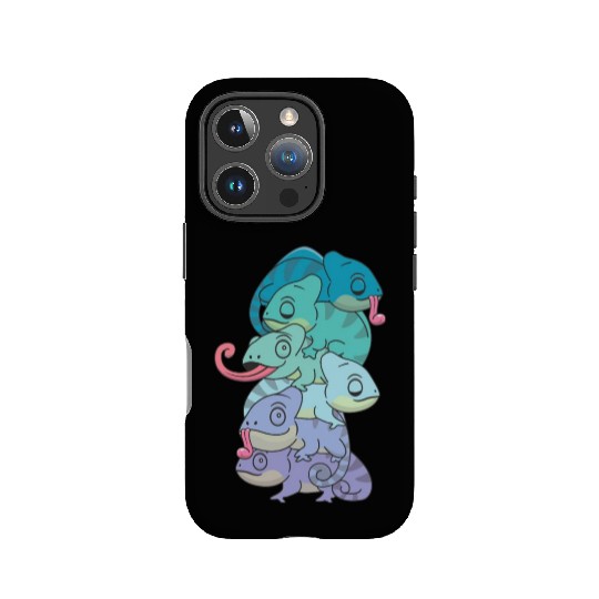Neptunic Flag Pride Lgbtq Cute Chameleon Pile IPhone Cases