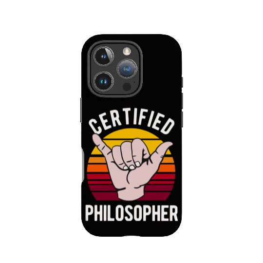 Certified Philosopher Philosophy Teacher IPhone Cases