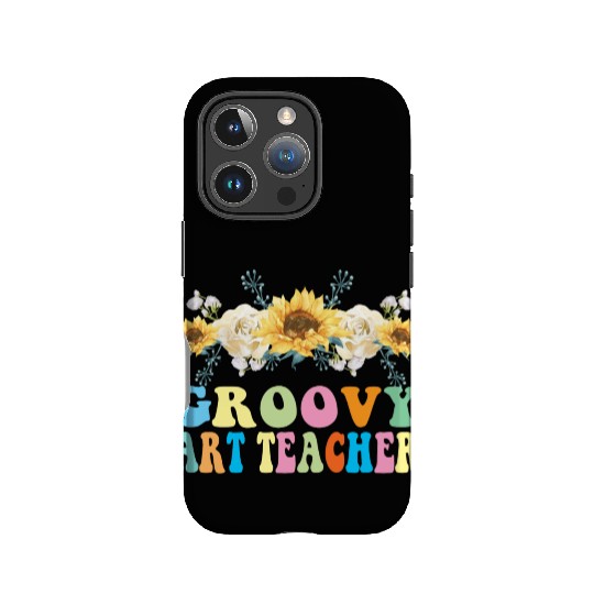 Groovy Art Teacher Flower Gift IPhone Cases