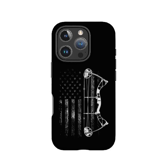 Archery Compound Bow USA American Flag IPhone Cases