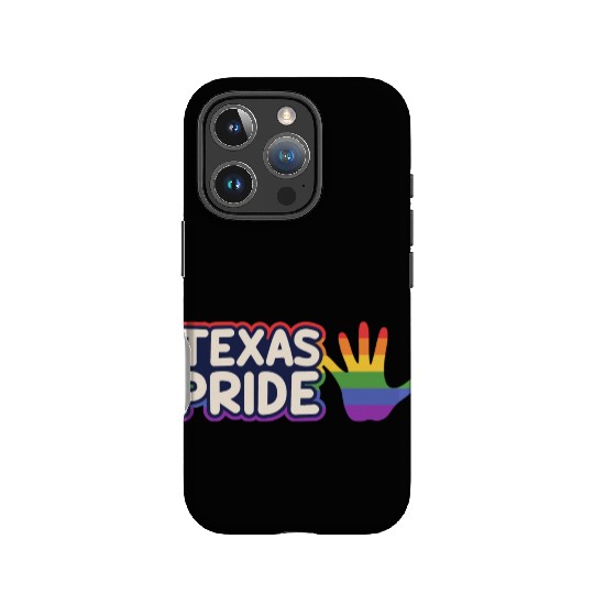 Pride Rainbow Flag Design for proud LGBT+ Texans IPhone Cases
