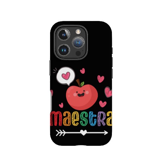 Maestra Bilingual Spanish Teacher team IPhone Cases