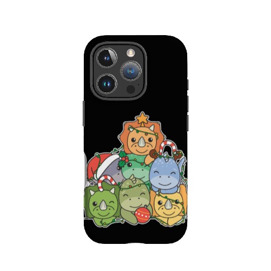 Dinosaur Christmas Tree Funny Animal IPhone Cases
