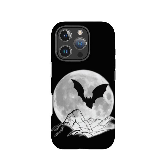 moon and bat IPhone Cases