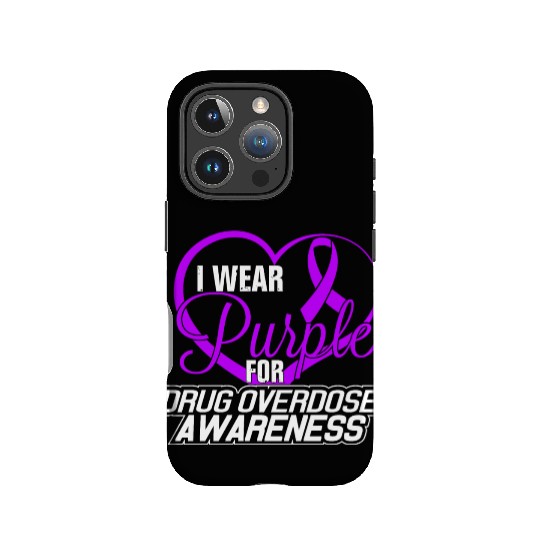I Wear Purple For Drug Overdose Awareness IPhone Cases