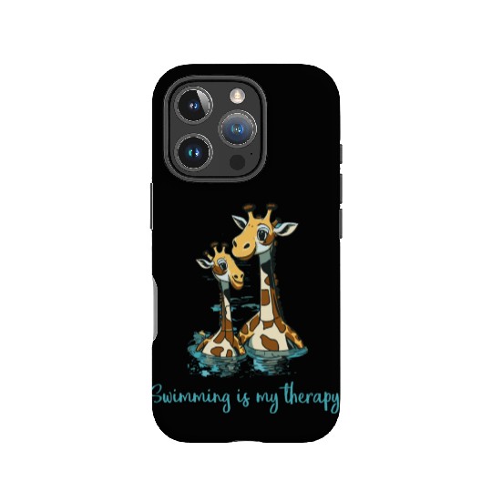 swimming is my therapy - lifeguard IPhone Cases