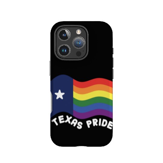 Rainbow Texas Flag Design for proud LGBT+ Texan IPhone Cases