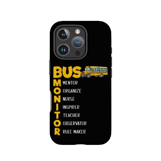 School Bus Aide Women Bus Monitor IPhone Cases