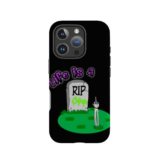 Rip Off Creepy Spooky Dark Joke Cartoon Mood IPhone Cases