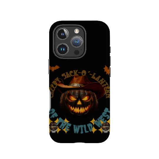Creepy Jack o Lantern of the Wild West IPhone Cases